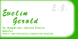 evelin gerold business card